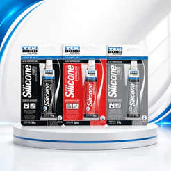 Silicone Alta Temperatura Tekbond 50g Vermelho Preto Cinza