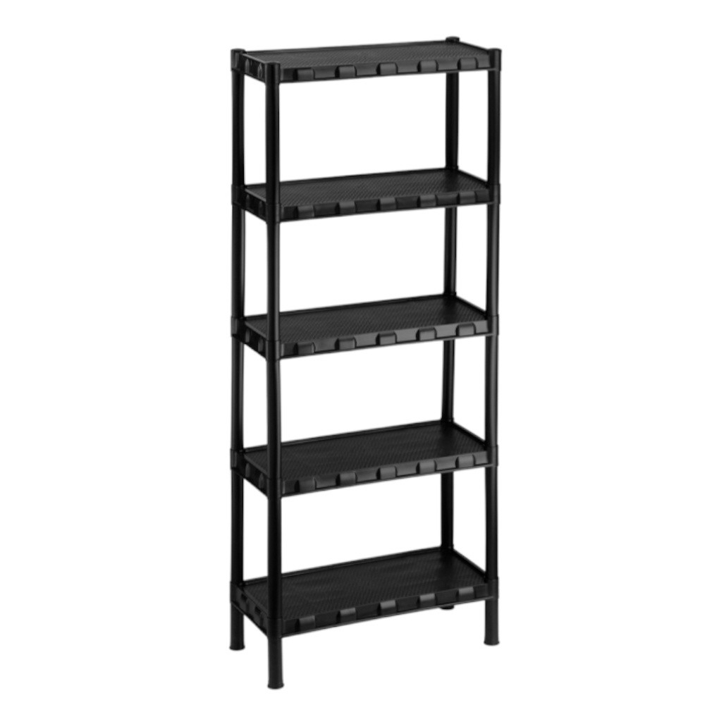 Estante com 5 Prateleira Organizadora de Plástico Modular Multiuso para Cozinha e Quarto