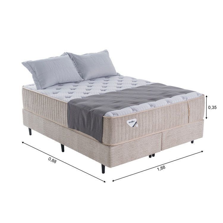 Colchão Mola Sensazione Novo 35x188x138