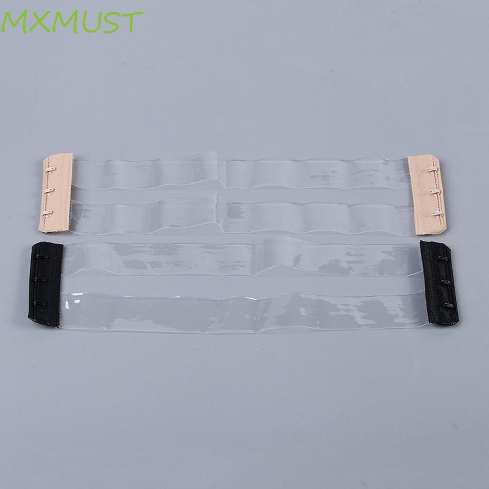 MXMUST Extensor De Sutiã Transparente Útil Ajustável Cor Sólida Faixa Elástica Acessórios Feminino