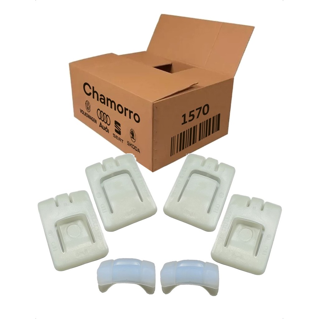 Kit Trava Calço Deslizante Banco Vw Gol Parati Saveiro Voyage G2 G3 G4 G5 G6 G7 Original Volkswagen