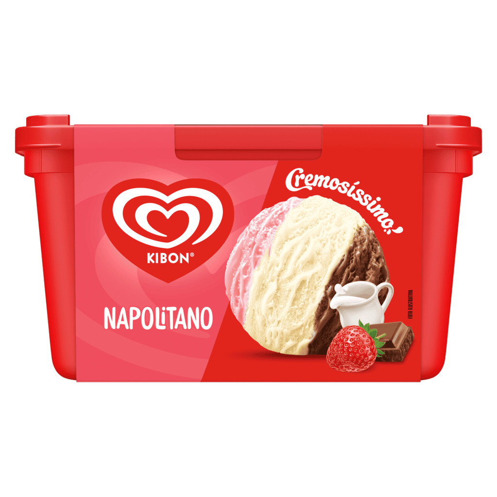 Kibon Sorvete napolitano Cremosíssimo 1.5L