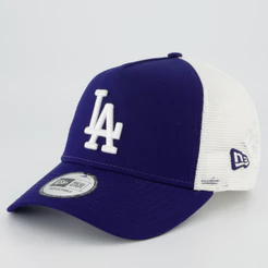 Boné New Era MLB Los Angeles Dodgers 940AF Side Patch Trucker Azul