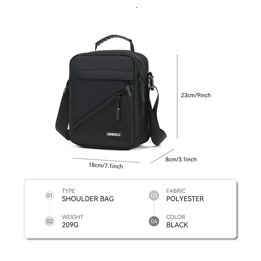 Bolsa Executiva Masculina Tiracolo Compacta para Celular, Carteira e Documentos — imagem 2 de 2