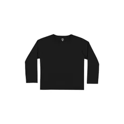 Camiseta Masculina Elian Manga Longa Preto