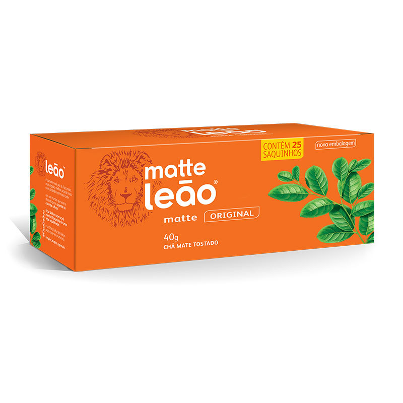 Chá Matte Original com 25 unidades Leão