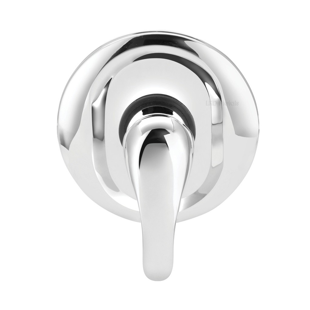 Misturador Monocomando Chuveiro Banheira Metal Cromado 1/2 Pol Ceramica Com Base Canopla — imagem 2 de 2