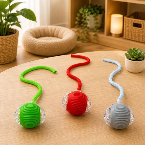 Brinquedo Bola Interativa Pet Movimento Automático USB Diversão Animal Brinquedo Gato Cão Cachorro