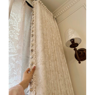 Morris flor cortina renda artesanal Medieval bola decorativa acessórios de renda contas decorativas domésticas