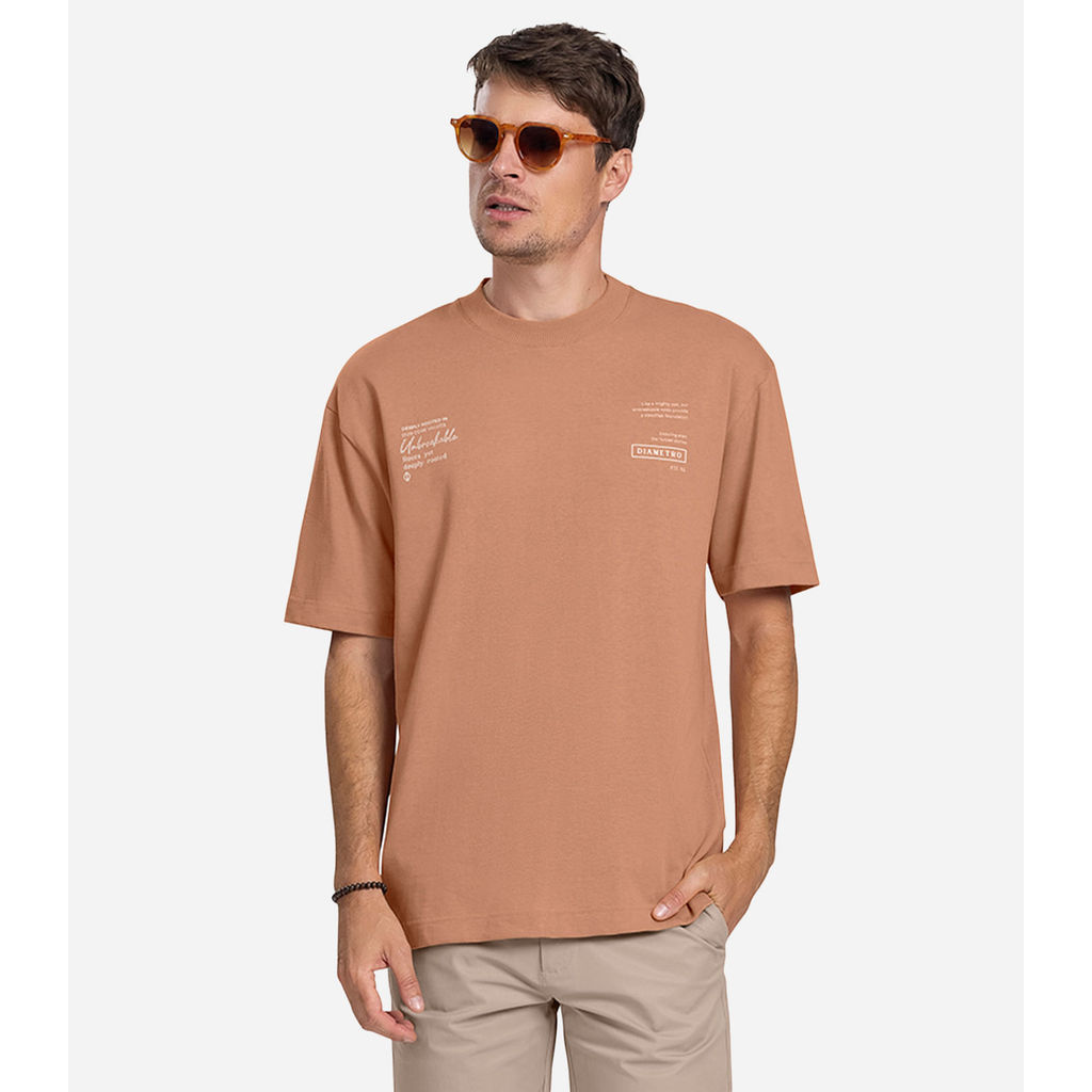 Camiseta Masculina Diametro Marrom