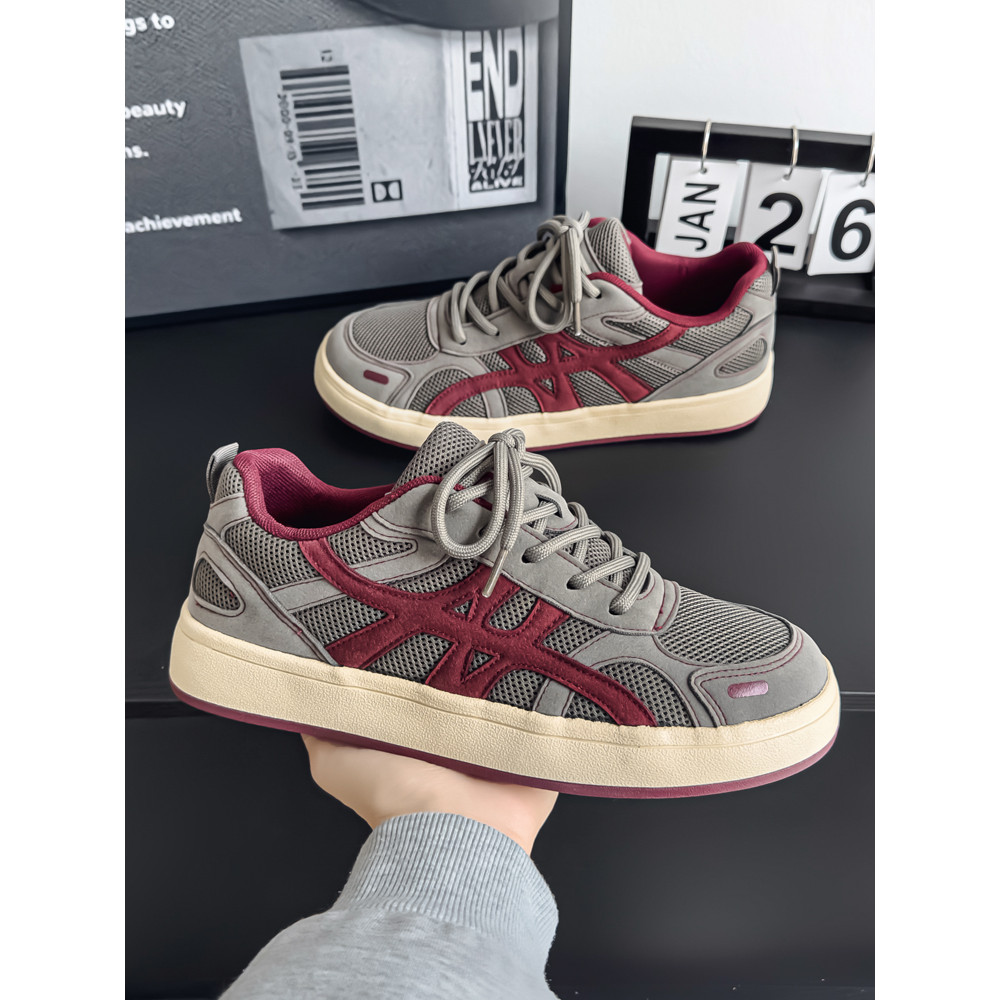 Sapatos masculinos na moda sapatos de verão malha respirável tênis masculino na moda All-Match High Street sapatos espor
