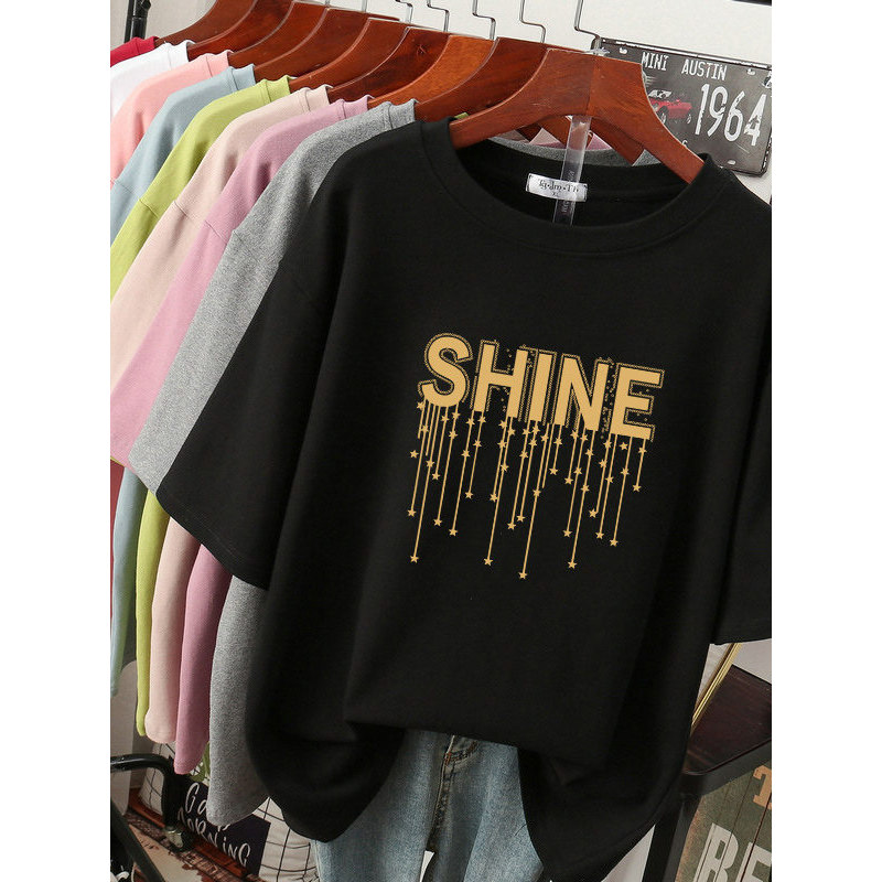 150kg gordura mm novo estilo de manga curta camiseta feminina solta verão 2026 novo estilo na moda tamanho grande meia m
