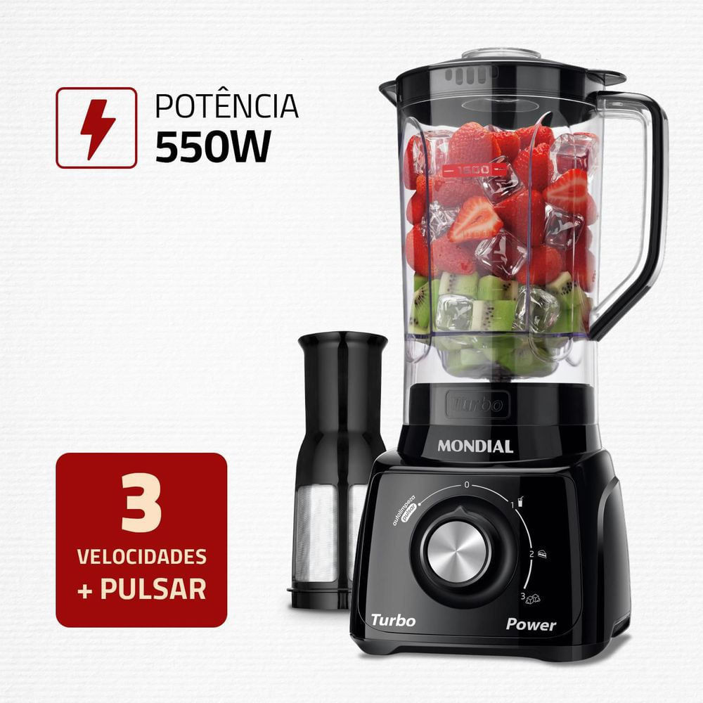 Liquidificador Mondial L-99FB 3 Velocidades 2,2L 550W