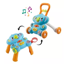 Andador Bebê Empurrar 2 em 1 Mesa de Atividades Musical Brinquedo Interativo Maxi Baby