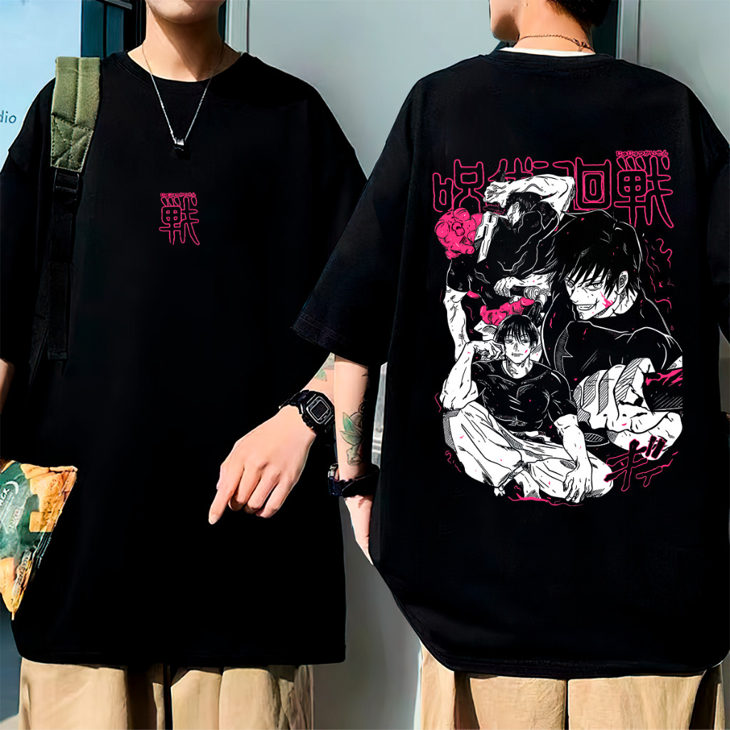 Camisa Oversized Anime Camiseta Toji Jujutsu Kaisen Unissex Confortavel Academia Treino Tecido Premium Algodão