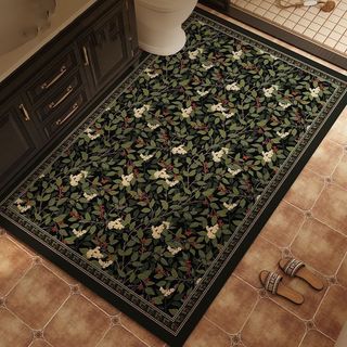Novo estilo de lama de diatomáceas tapete de banheiro americano absorve água antiderrapante tapete de pé banheiro diatom