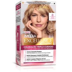 Kit Tintura Imédia Excellence L'Oréal Louro Claro 8