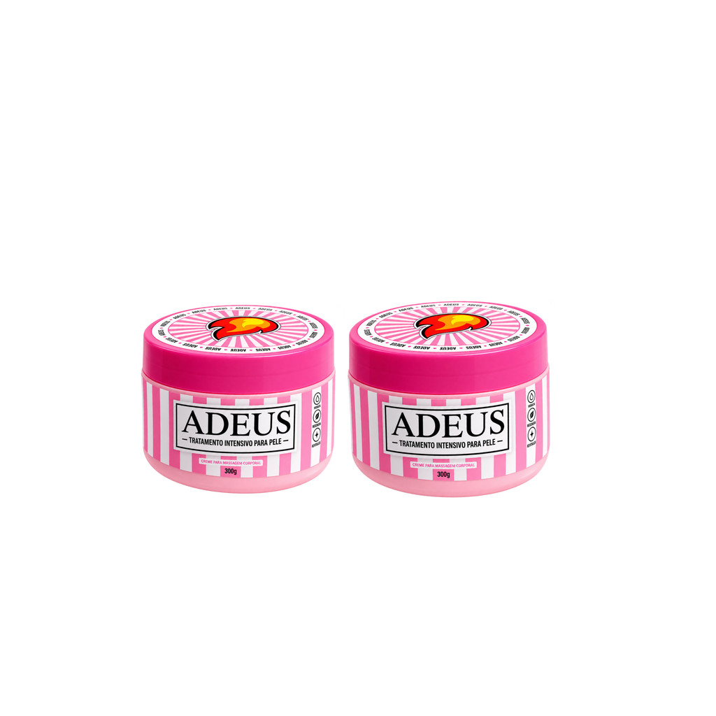 Kit 2 Creme Adeus 300g – Tratamento Intensivo Para Pele – Creme Para Massagem Corporal