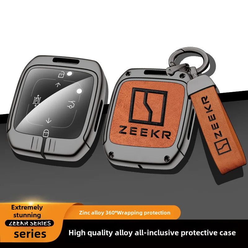 Capa de Chave Inteligente Bluetooth Zeekr Extreme Hydrogen 001, Capa de Chave de Carro com Botão, Chaveiro de Fábrica pa