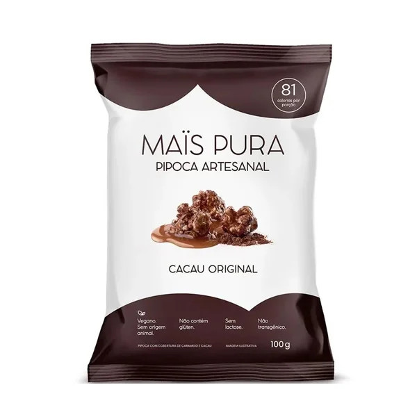 PIPOCA MAIS PURA CACAU ORIG 100G