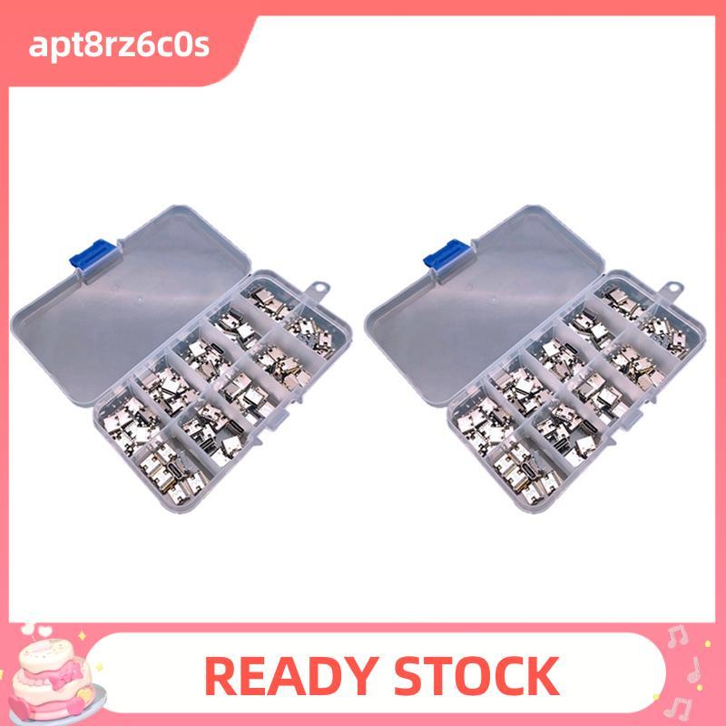 200 Pçs/Lote 10 Modelos Tipo-C Conectores De Doca De Carregamento USB Mix 6Pin E 16Pin Uso Para Telefone Kits De Reparo 