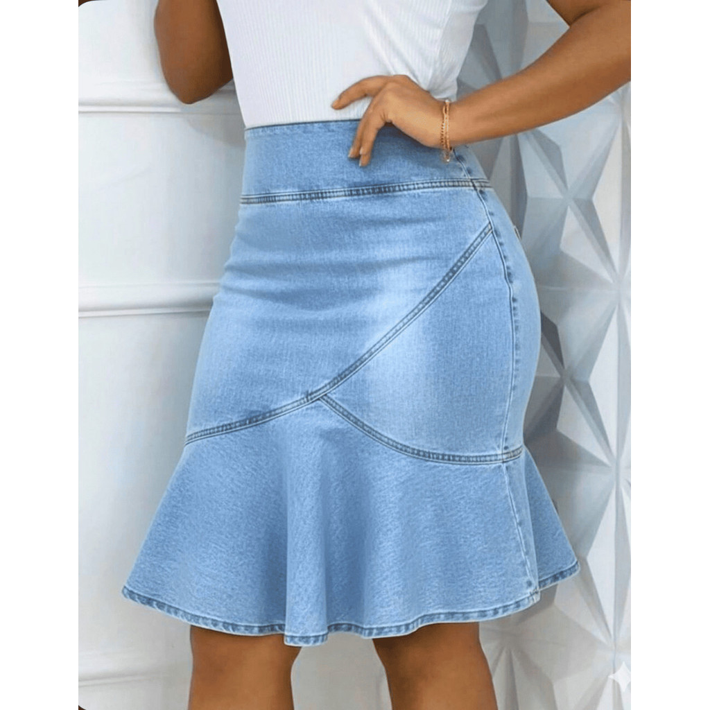Saia Jeans Evangelica Esmaecido Ofertas Arrasadoras.NET