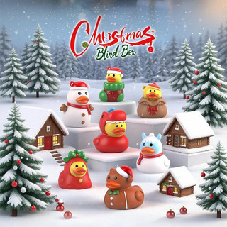 Patos De Borracha Adventos Calendário Contagem Regressiva De Natal Dos Desenhos Animados Colecionáveis Figuras Kit Para 