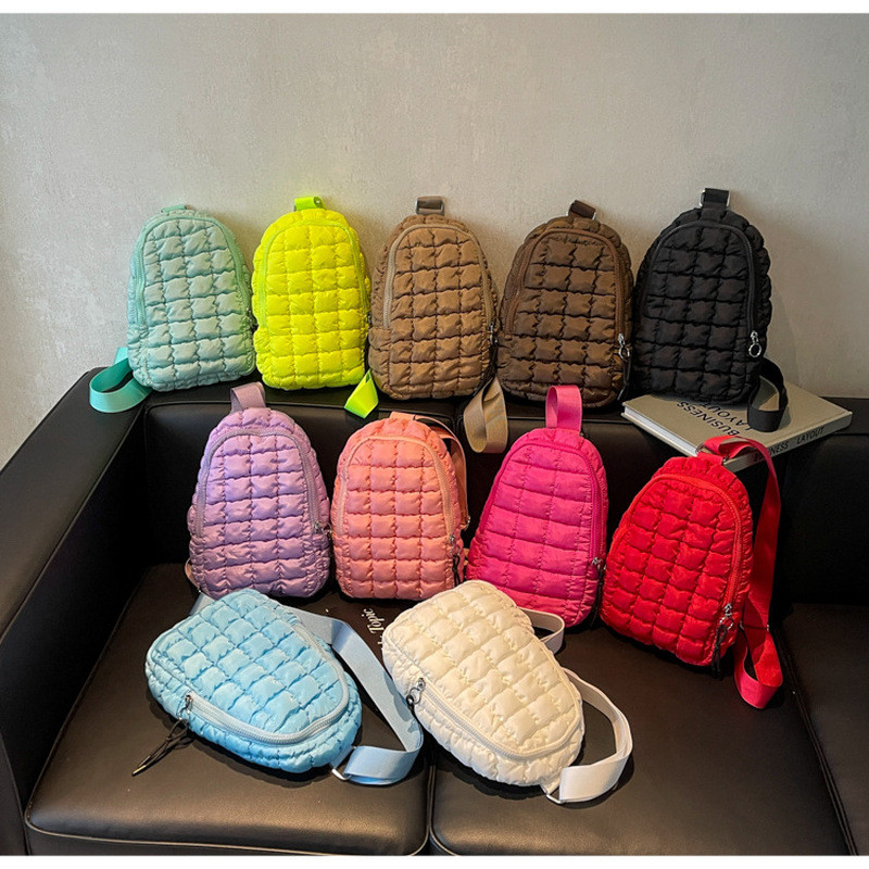 Bolsa de peito feminina novo estilo High-End Casual Crossbody saco estilo japonês na moda bolsa de ombro roupas de algod