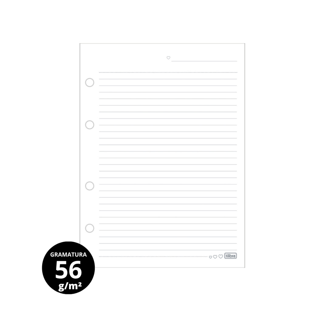 Refil Para Caderno Argolado Colegial (17,7x24,0cm) Soho 80fls- TILIBRA · foto 2