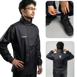 Capa Chuva Nylon Moto Impermeável Conjunto Jaqueta Calça Completo Tamanho GG