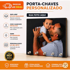 Porta Chaves Personalizado com Foto