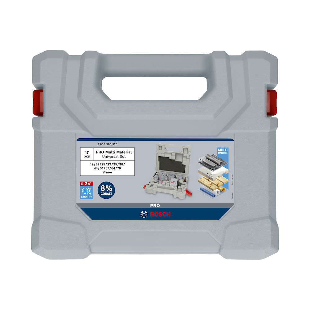Jogo Serra Copo 19 a 76mm Bosch Cobalto Multi Material 15 Peças · foto 2
