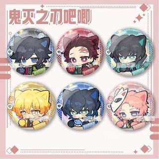 Demon Slayer QQ Pessoas Emoticon Pack Bar Badge Presente Tomioka Giyuu Minha Esposa Zenitsu Kutu Tanjiro