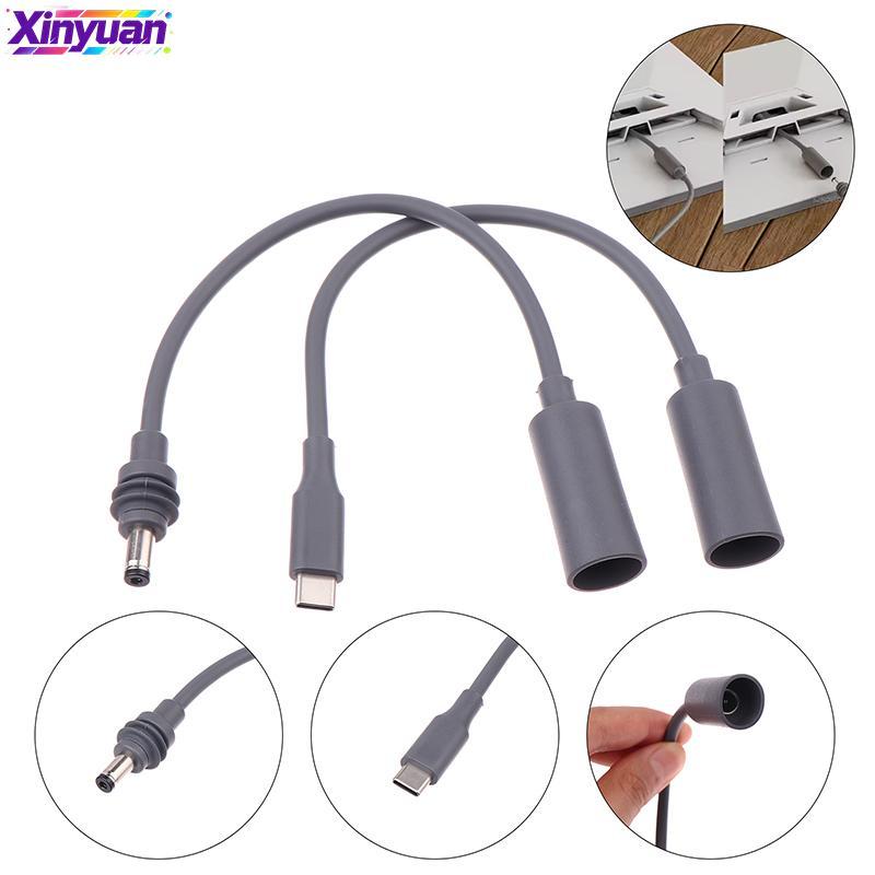 xiny Para Mini Tipo-C DC Cabo De Extensão Fêmea Macho Plug Adaptador Conversor De Energia À Prova D'água n