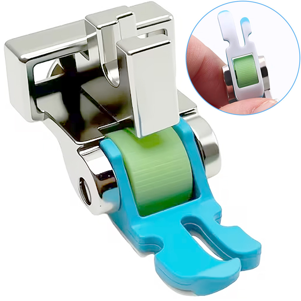 Calcador Regulável Pregar Zíper Vivo Rolete Teflon Domestico