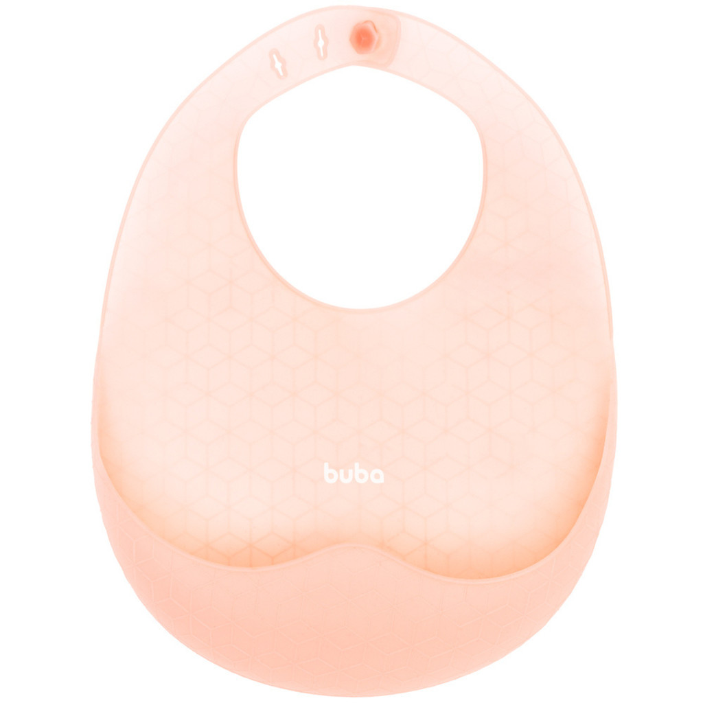 Kit 2 Babadores em Silicone com Pega-Migalha Rosa Buba