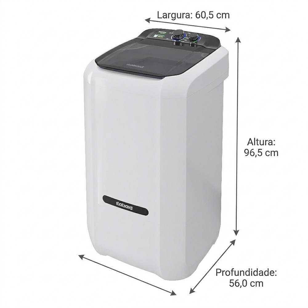 Lavadora Semiautomática Itatiaia 20,5KG com Batedor Turbo e Filtro de Fiapos — imagem 2 de 2