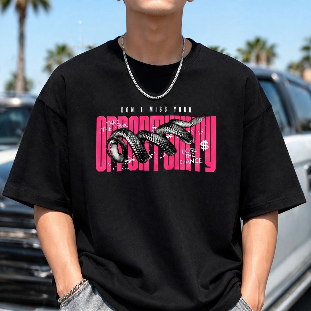 Camiseta Oversized Unissex Streetwear Opportunity Academia Treino Fitness Blusa Larga Confortável Qualidade
