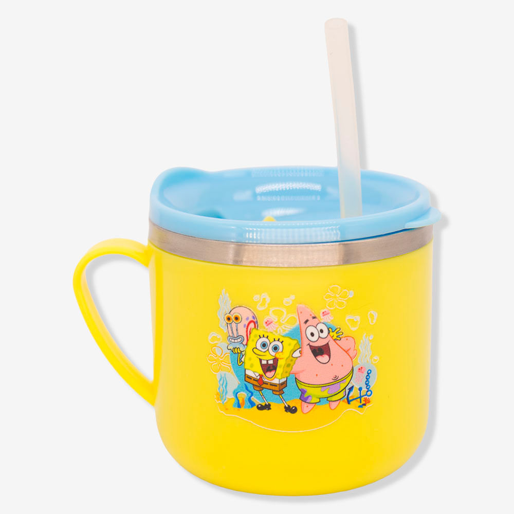 Caneca Flip Infantil Bob Esponja