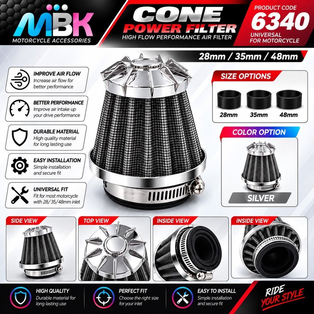 Filtro De Ar Do Carburador PE PWK PWL 24 26 28 Modelo CONE Grau De Potência UNIVERSAL Cotovelo Turbina Para Todas As Mot