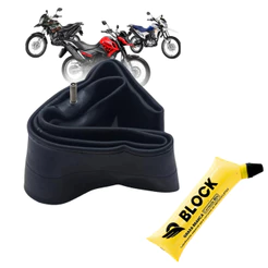 Câmara De Ar Moto Aro 17 Traseira Com Graxa Branca De Brinde Bros 160 Crosser 150 XRE 190
