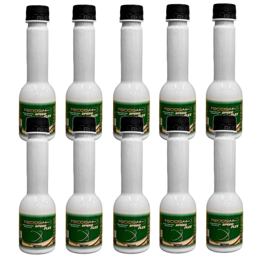 Kit 10X Otimizador Gasolina Teccom Speed Flex Náutico 100ml