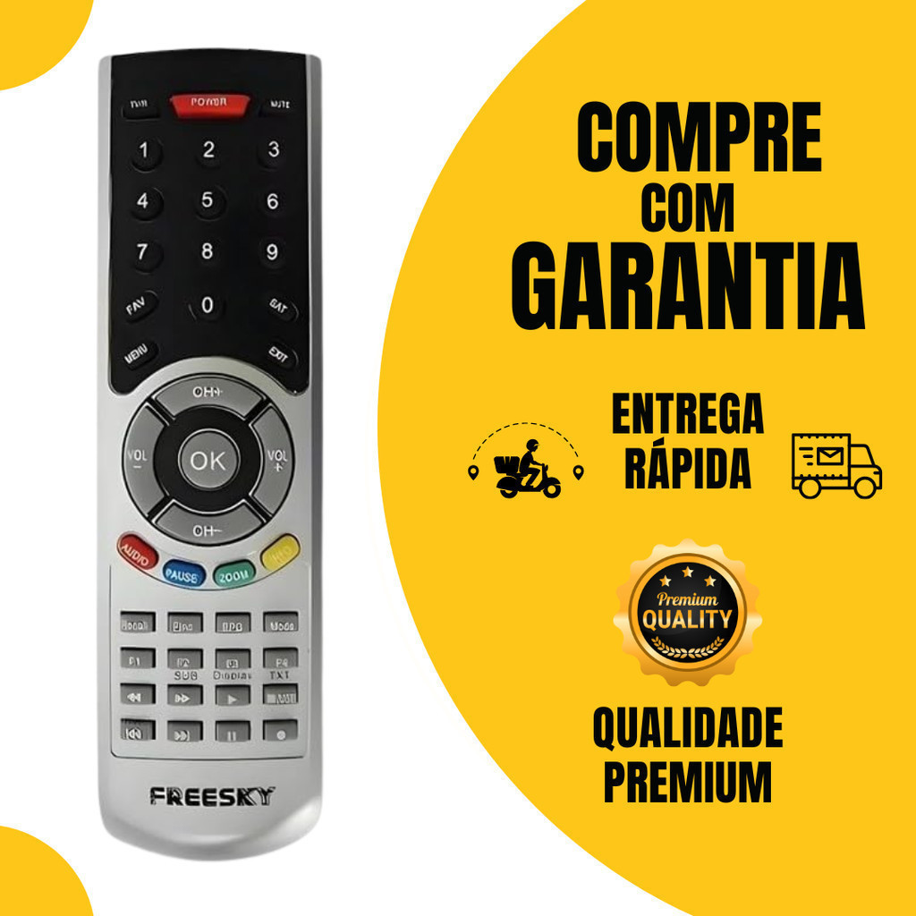 Controle Remoto Receptores FREE - SKY FBG-7023 SKY-7023 LE-7048 — imagem 2 de 2