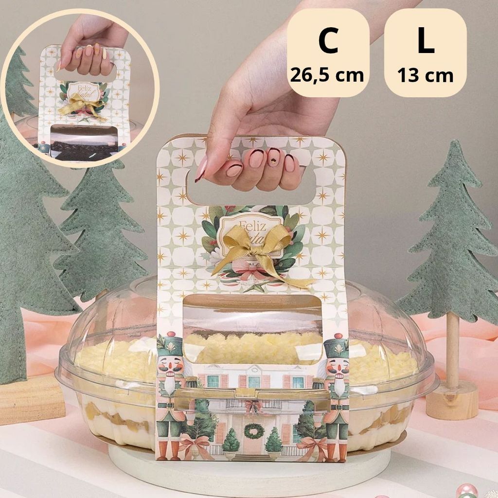5 CASINHA COM ALÇAS PARA 2 MINI PANETONES GRATIDÃO 6099 (JANGO NATAL 2026) — imagem 2 de 2