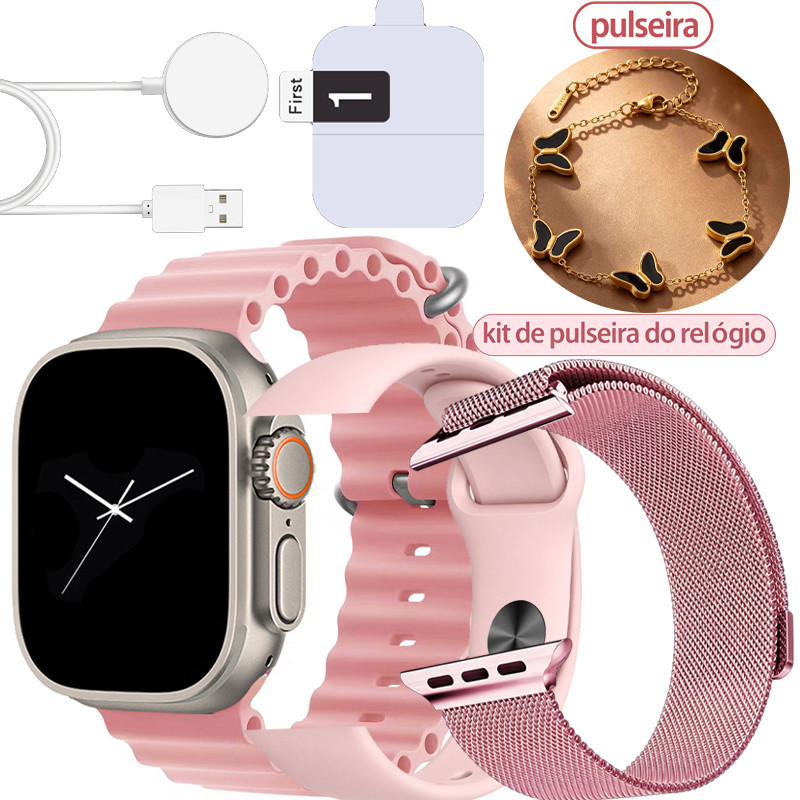 Smart Watch Smartwatch Feminino , Calculadora , Atender Chamadas , Papel De Parede Personalizado , Android E iOS
