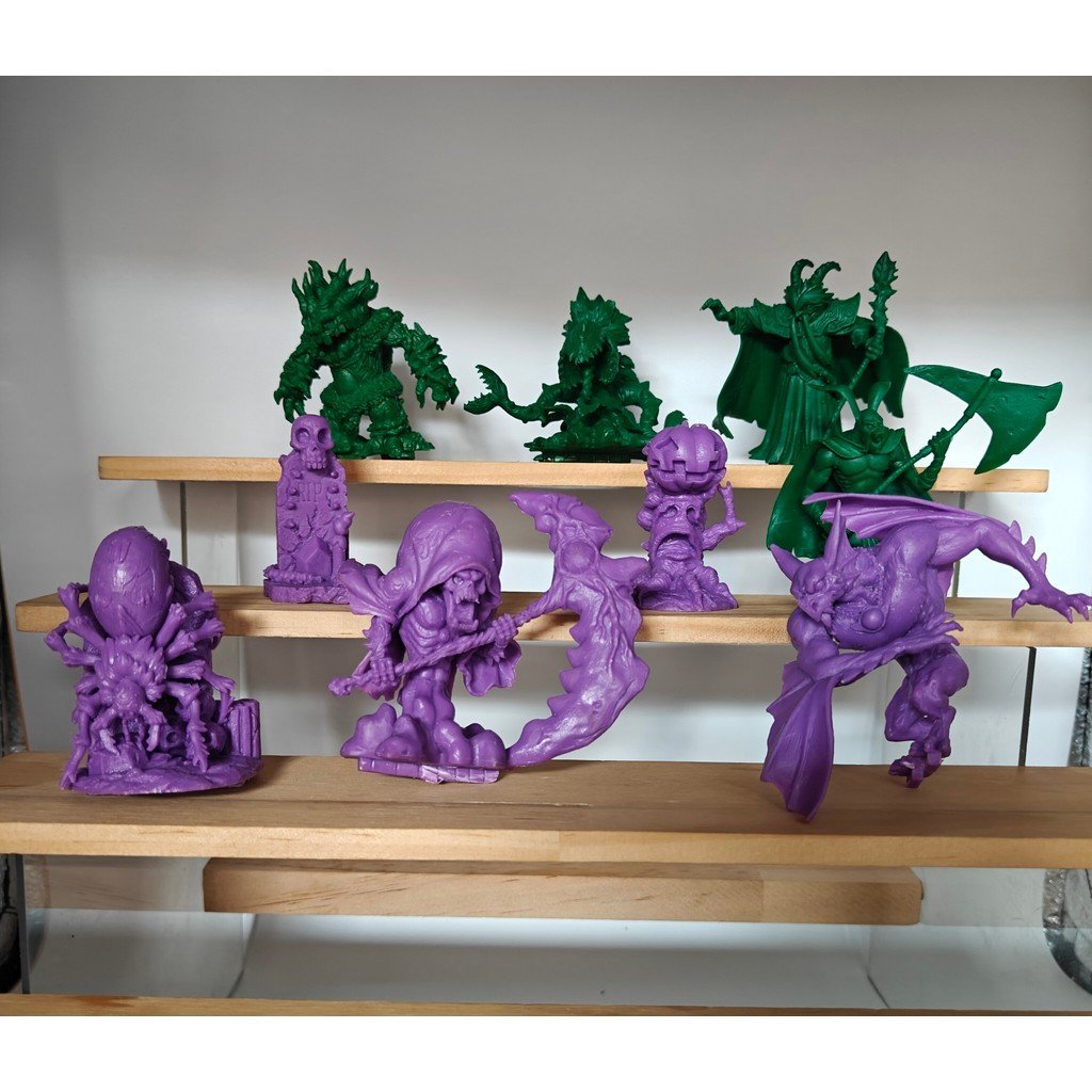 Peças de xadrez de modelo Super Explore Dungeon, cidade de tabuleiro de desenho animado, personagens de herói HQ4H