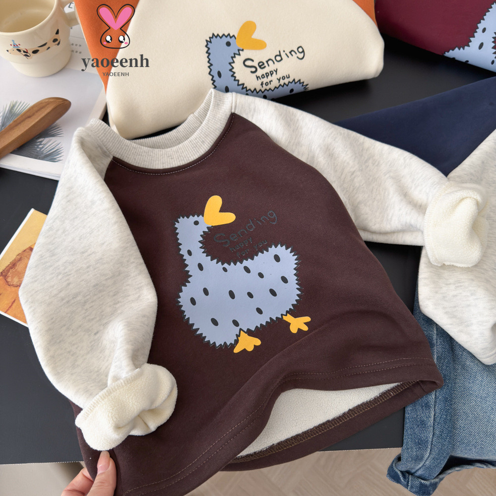 80-160CM meninos meninas Raglan camisetas de manga comprida para crianças médias grandes dos desenhos animados impresso 