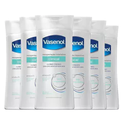 Kit Creme Hidratante Corporal Vasenol Recuperação Intensiva Reparadora 200ml 6 Unidades