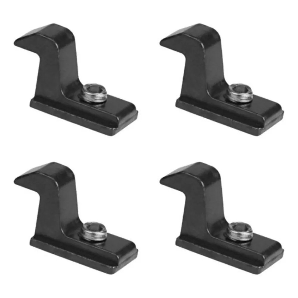 2x Contra Fecho Janela Porta Alumínio Preto Kit 4 Peças
