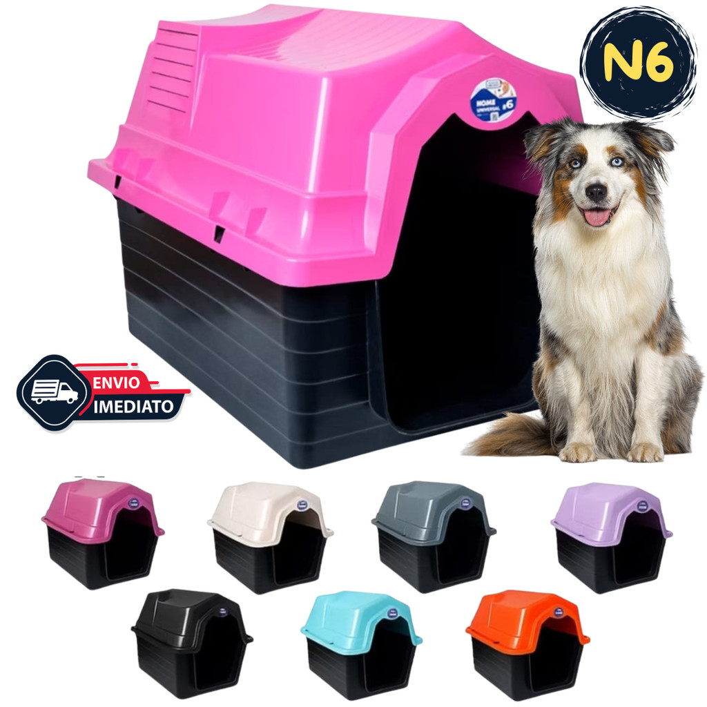 Casa Casinha De Cachorro Nº 6 Plástico Desmontável Pet